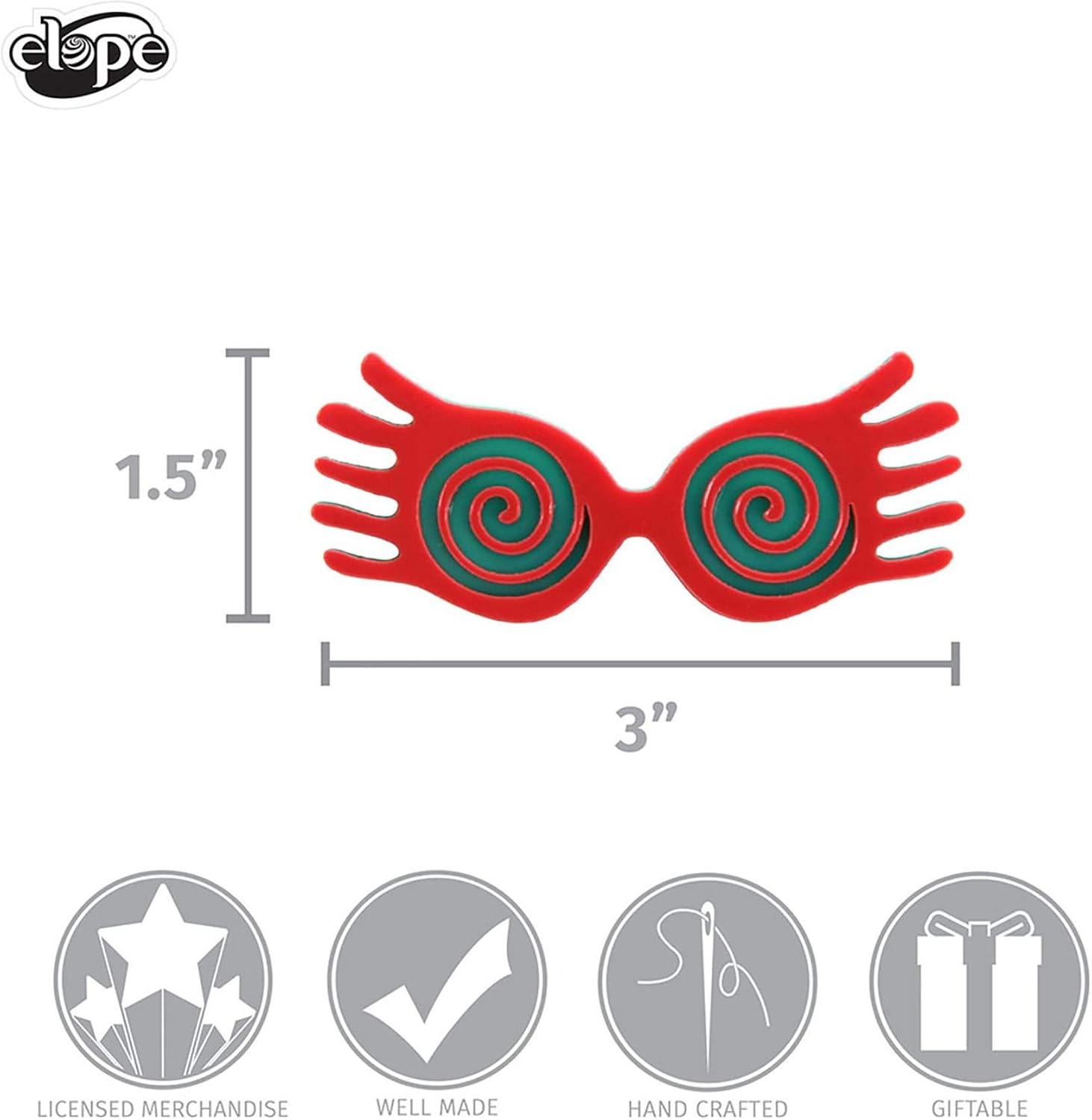 Luna Lovegood Spectrespecs Acrylic Pin - Magical Pin for Clothing, Backpacks, or Hats