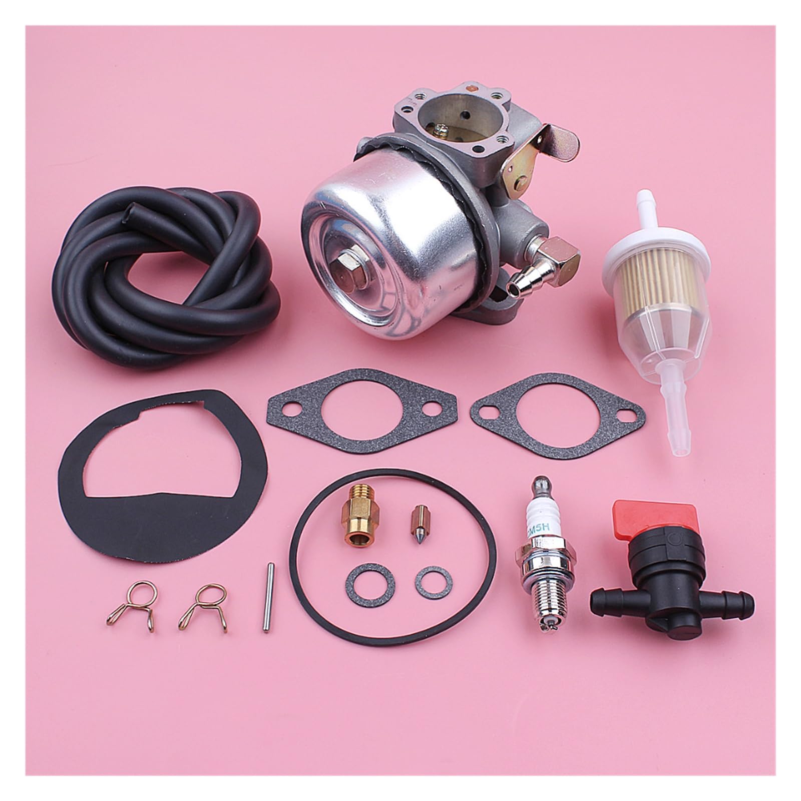 Kit de reparación juntas carburador for Kohler K90 K91 K141 K160 K161 K181, manguera filtro combustible, válvula cierre, pieza repuesto for cortacésped