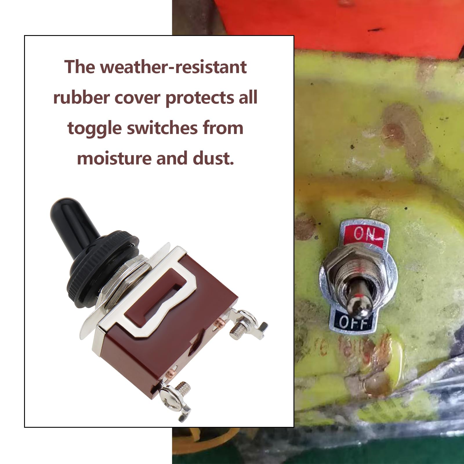 Interruttore A Levetta 12V 30A ON/Off - Impermeabile, 2 Pin, Per Auto E Barca