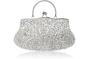 Glamorous Silver Evening Bag and Clutch for Women