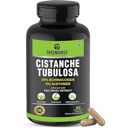 Greendorse Cistanche Extract - 1000mg - 60 Capsules
