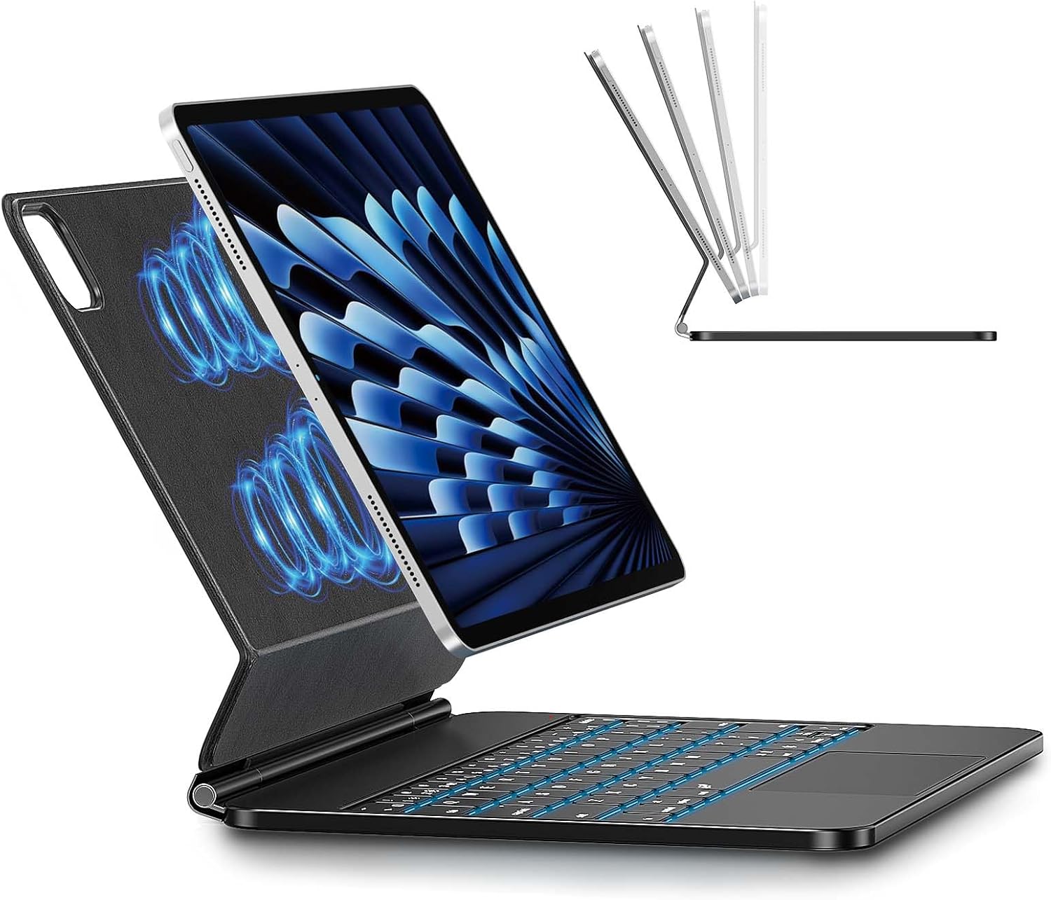 IPad Air 11 Inch Case with Keyboard - Magnetic Case, Backlit Keyboard & Multi-Touch Trackpad, Compatible with iPad Air 11" (M4 2026/M3 2025/M2 2024) & 10.9" (4th/5th Gen), iPad Pro 11" (1st-4th Gen)