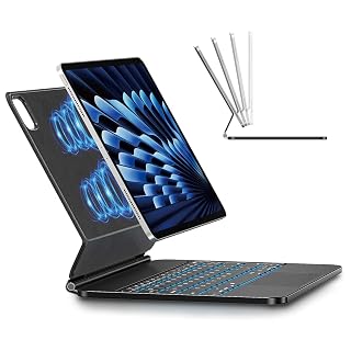 Keyboard Case for iPad Air 11-inch M4/M3/M2, Magnetic Stand, Trackpad - Amazon product rated Grade B