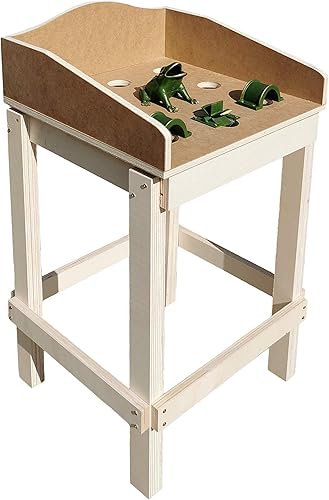 CADENAS Juego de rana y sapo en el juego del agujero "completo", hierro fundido, con mesa de madera 1 rana y sapo, 2 puentes, 1 molino, 2