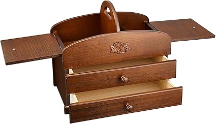 Amazon Co Jp 裁縫箱 木製 ソーイングボックス 裁縫道具箱 引き出し 3段 日本製 ホビー