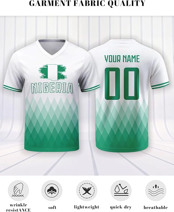 Fashion National Flag Soccer Jersey 2026 Custom Football Shirt for Men Women Youth Fans Gifts,Personalized Name & Numbers