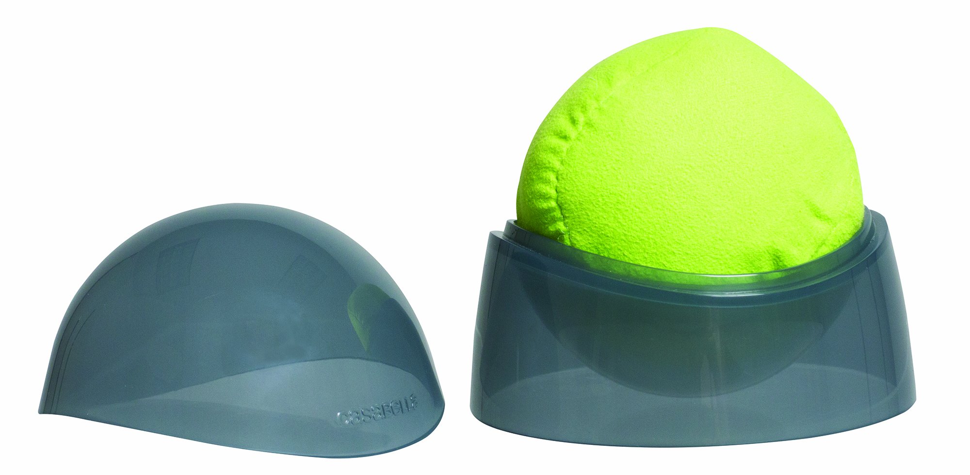 Casabellai Clean 1 Count Eyeball Microfiber Cleaning Ball for Electronic Items, Green/Grey