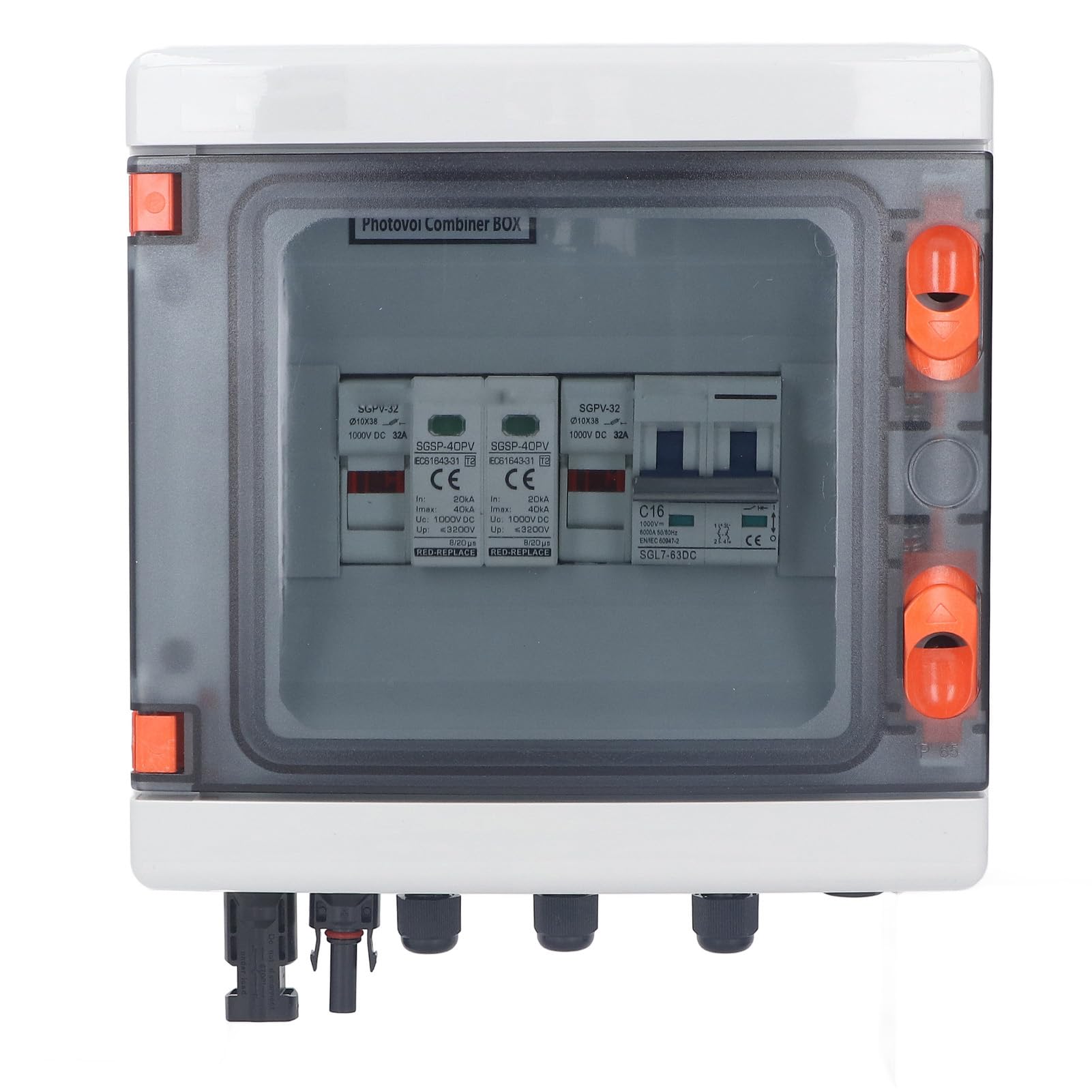 Scatola Combinatrice Fotovoltaica DC1000V Impermeabile con Fusibile da 15 A Durevole per Sistemi di Energia Solare RV Yacht