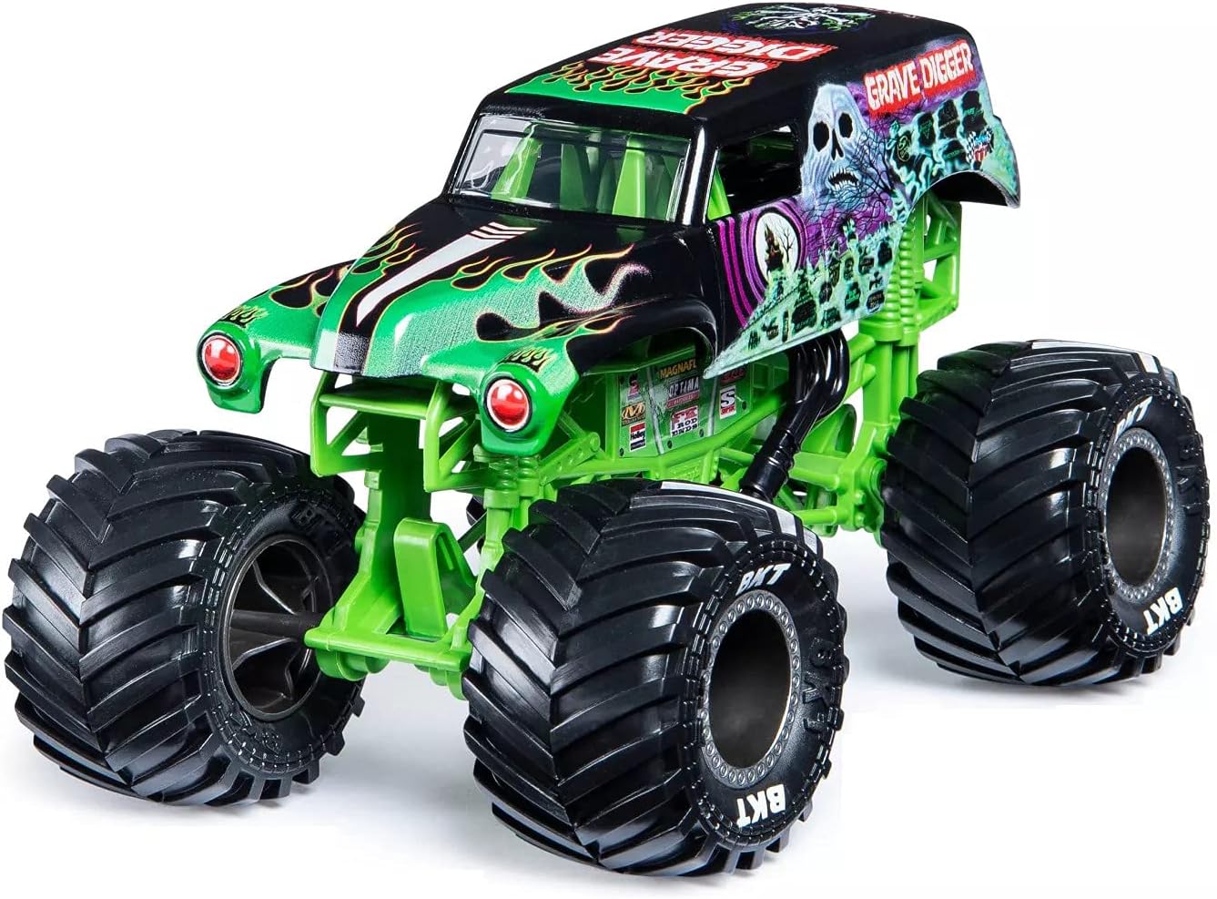 Monster Jam, Official Grave Digger Monster Truck, Die-Cast Vehicle, 1:24 Scale