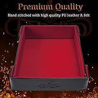 Vista 5 de Forged Dice Co. Bandeja plegable magnética de 6 pulgadas para dados – Bandeja plegable portátil para usar como bandeja de dados DND, bandeja