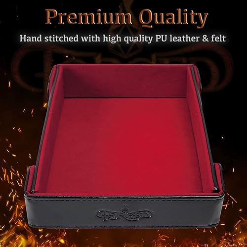 Miniatura 5 de Forged Dice Co. Bandeja plegable magnética de 6 pulgadas para dados Bandeja plegable portátil para usar como bandeja de dados DND, bandeja de dados