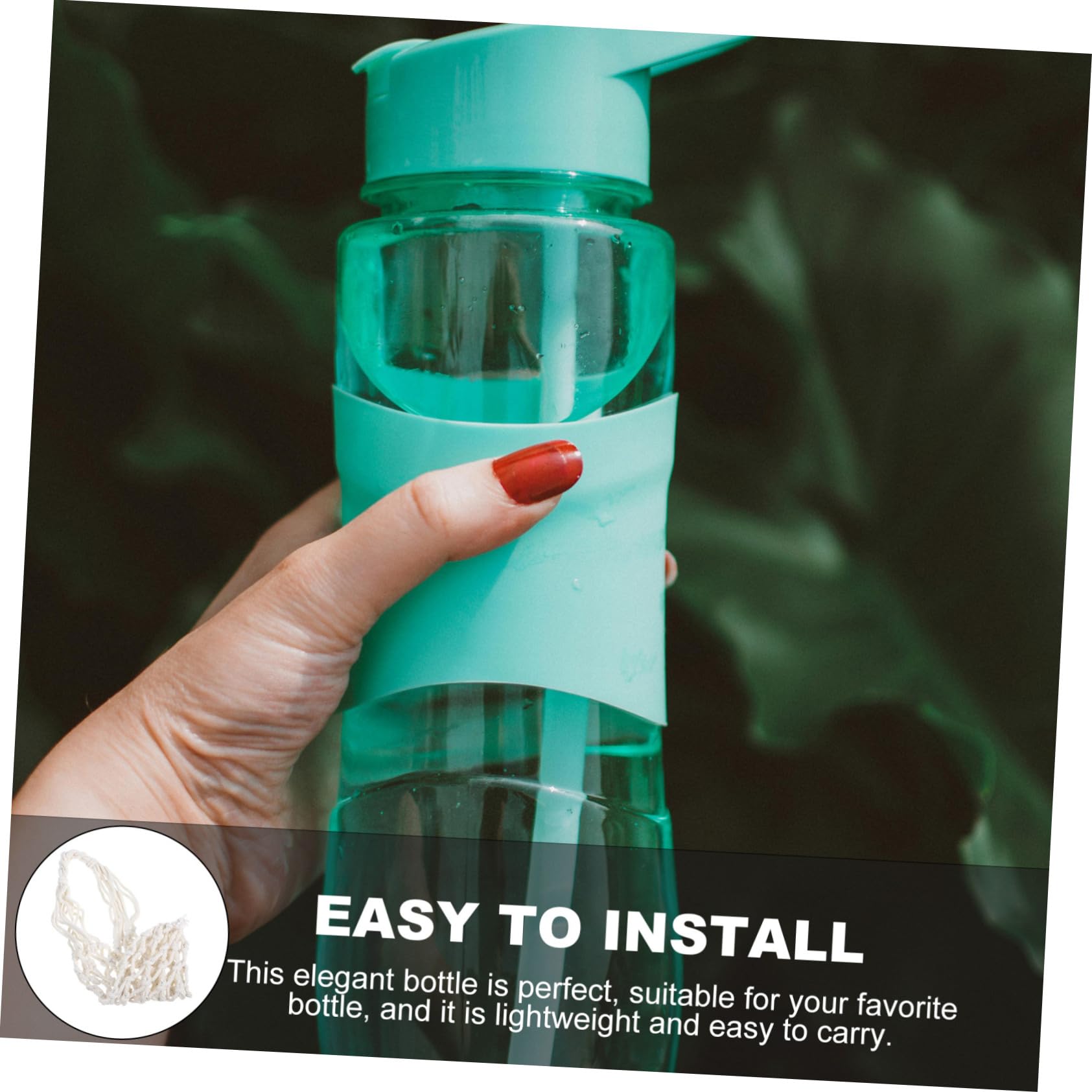 Toddmomy 4stücke Wasserflaschen Tragetasche Leichte Und Langlebige Flasche Mit Netzdesign Für Schule Sport Und Schutzabdeckung Für Trinkflaschen Naturfarbe
