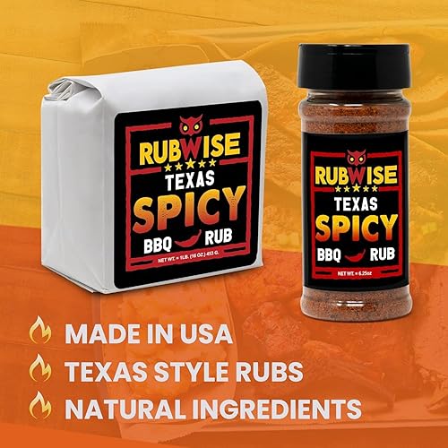 Miniatura 5 de RubWise - Rub picante para pechuga de Texas Style  Frotes y especias secas totalmente naturales para ahumar y asar a la parrilla  Condimento de