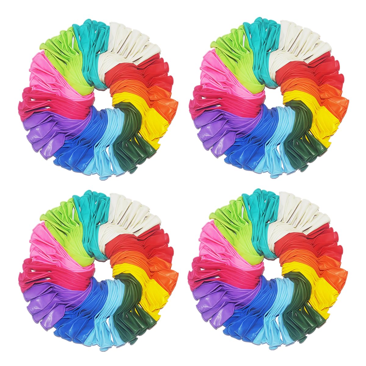 1600 Stück 30,5 cm Regenbogen-Luftballons, verschiedene Farben, Latex-Ballons, 12 Farben, für Geburtstag, Hochzeit, Babyparty, Jubiläen, Laden, Party-Dekorationen