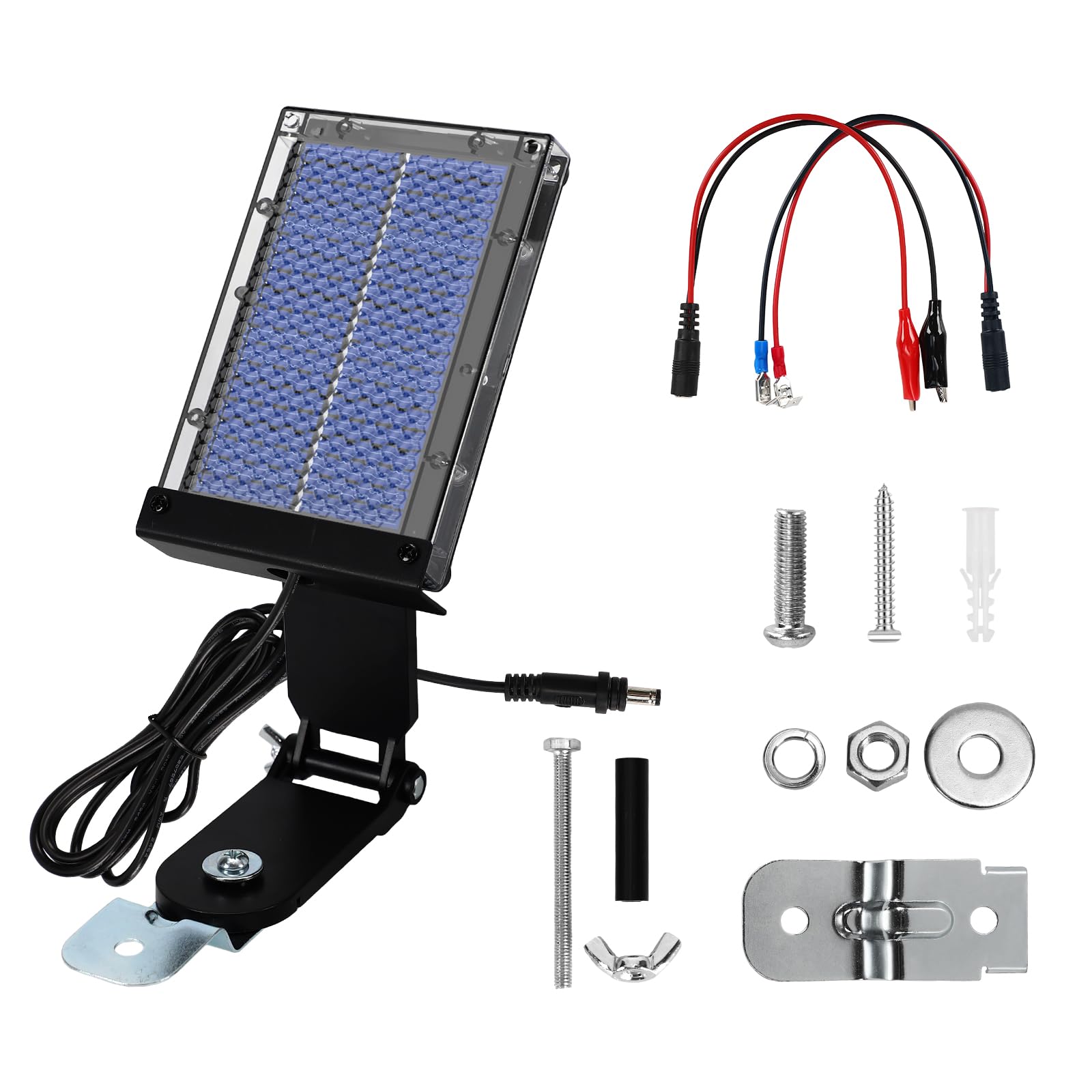 Panneau solaire pour mangeoire à chevreuils 6V avec chargeur étanche IP65 de batterie