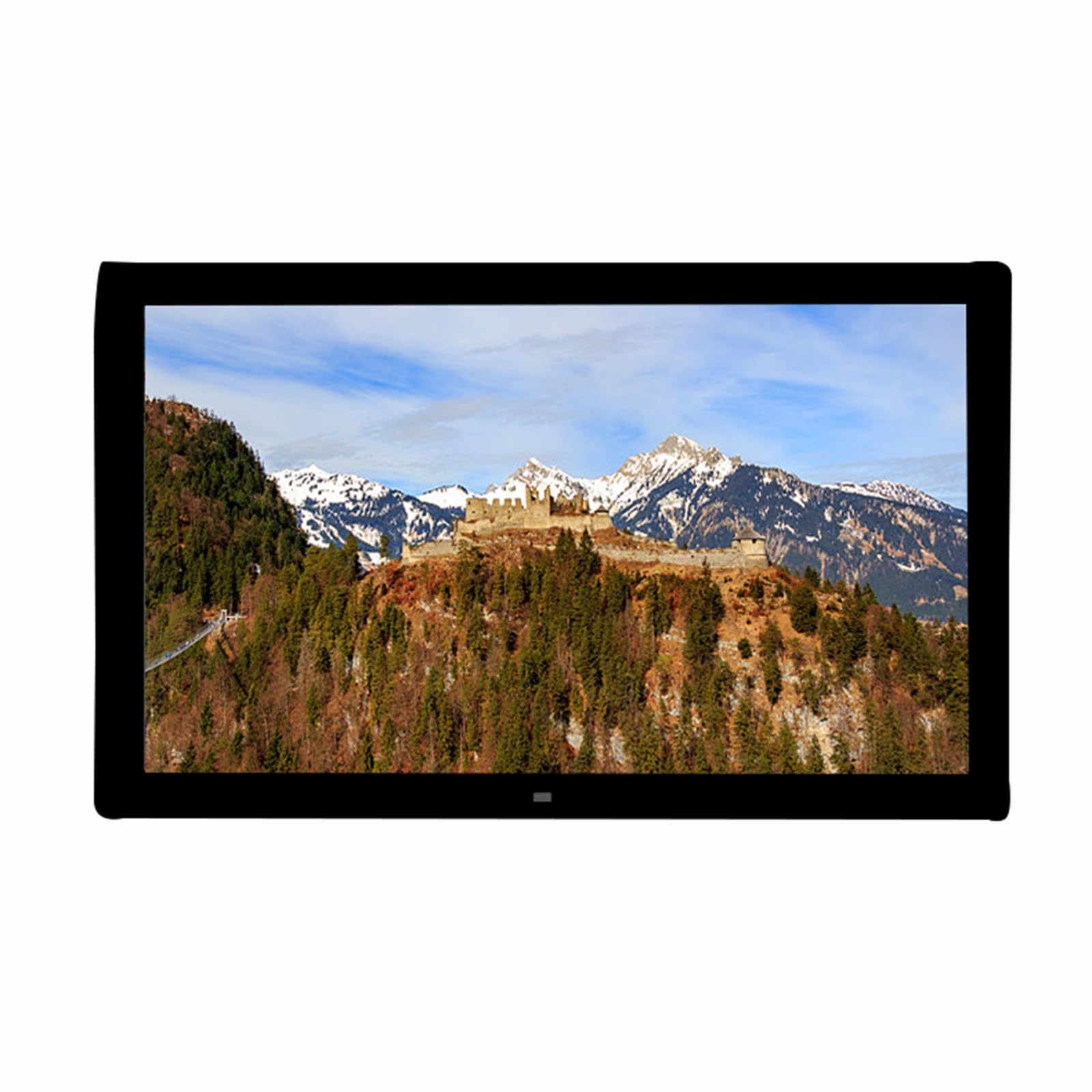 MYUYEE 19-Inch Wifi Digital Photo Frame With High-Definition Display - Multifunctional Electronic Photo Album (Black)