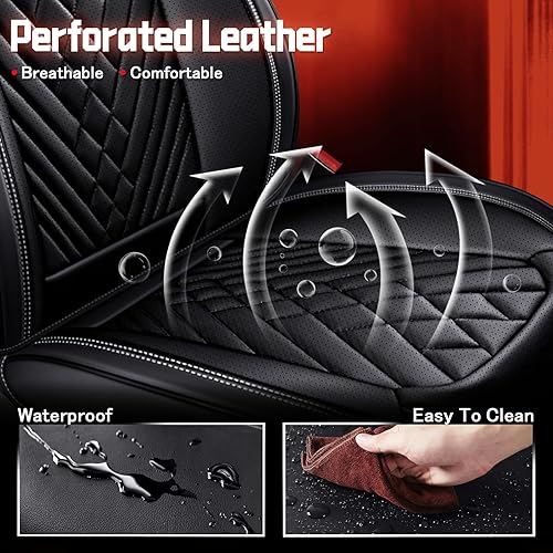 Miniatura 4 de Fundas de asiento de automóvil para Nissan 350Z 2003-2009, funda de asiento de cuero cómoda y duradera, accesorios interiores deportivos para todo