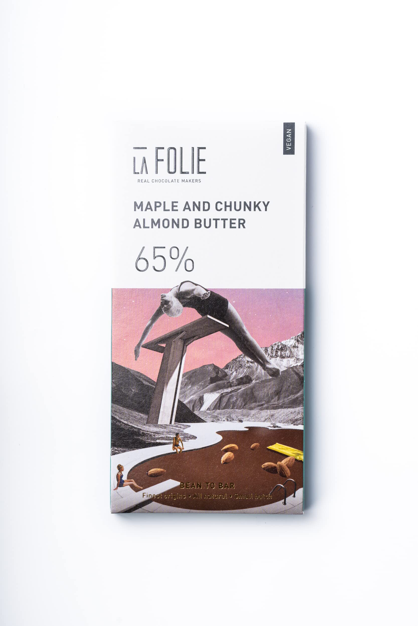 La Folie Maple & Chunky Almond Butter 65% Chocolate Bar 60gm (B0BMXQDK19) Amazon Price History, Amazon Price Tracker