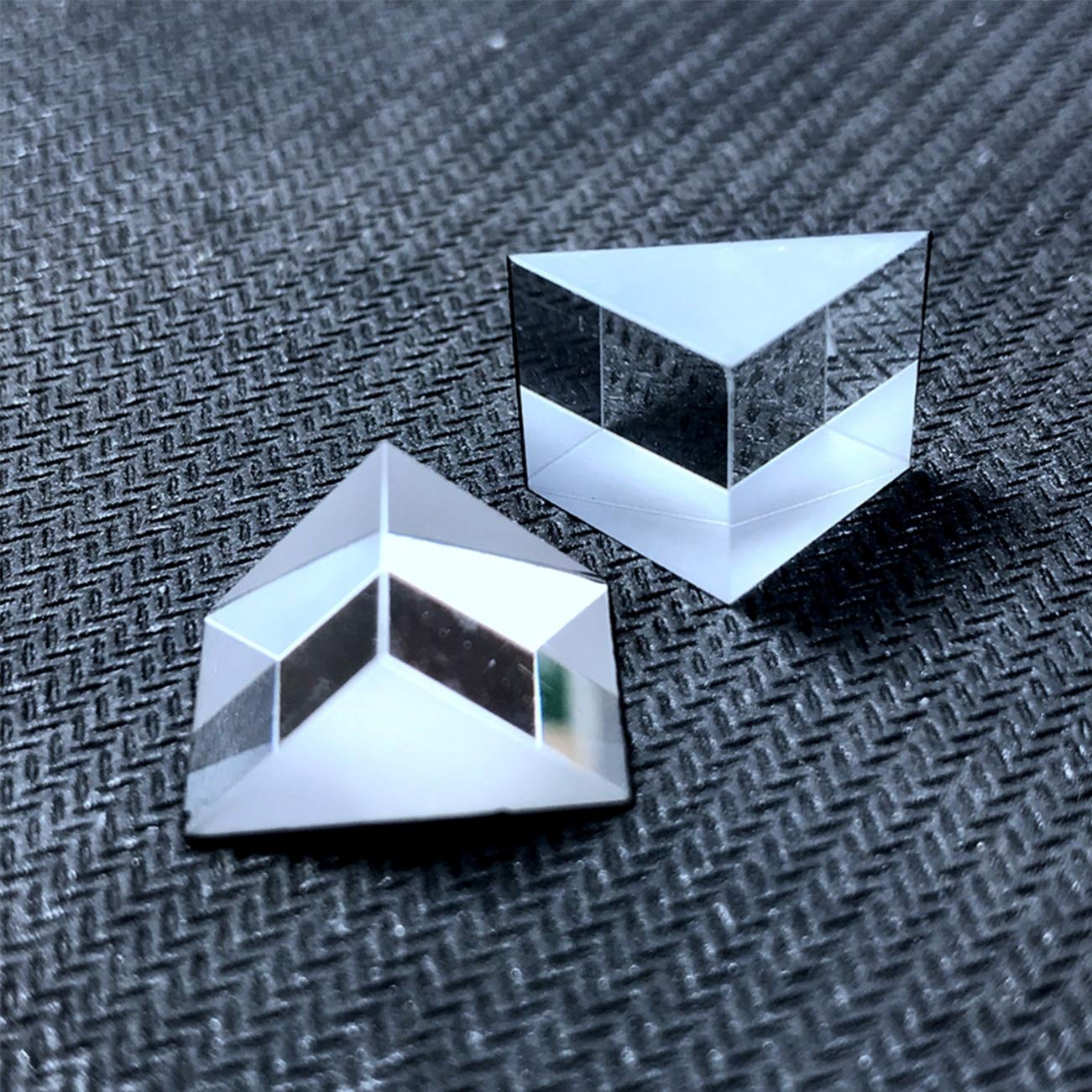 Prisme triangulaire en verre optique, fabricant d'arc-en-ciel en cristal for expériences scientifiques de photographie, enseignement de la physique, spectre lumineux isocèle à angle droit, 25,4 mm ( S