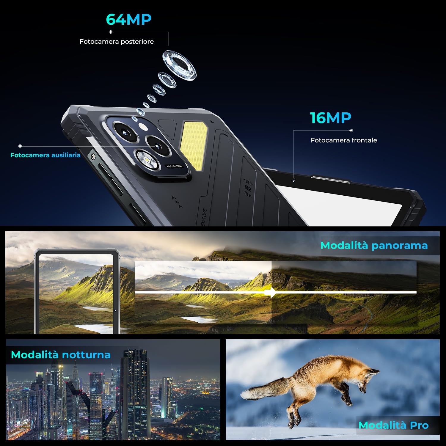 HOTWAV R11 Pro Rugged Tablet Android 16 Robusto Tablet 8.7" Stilo Tablet | 24GB+256GB/1TB TF Tablet Impermeabile, 10150mAh Robusto Tablet PC 64MP+16MP/IP68 69K/Dual SIM 4G/5G WiFi/Face ID/GPS/NFC