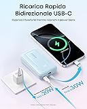 Anker Batterie Externe Haute Vitesse 20000mAh 30W Zolo, Câble USB C Intégré, 1 Port USB C & A, pour iPhone 17 16 15, MacBook, Galaxy, et Autres - 5
