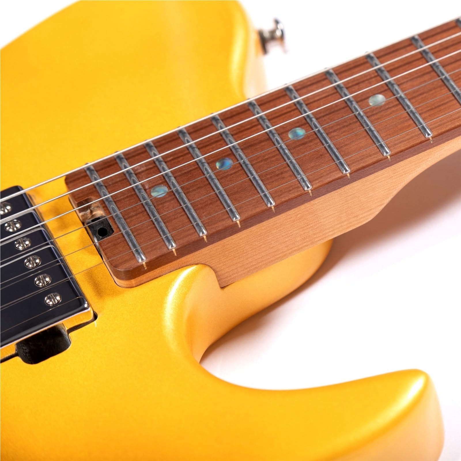 Chitarra Elettrica Per Pratica Set Chitarra Elettrica Jazz A 6 Corde E 22 Tasti(Gold)