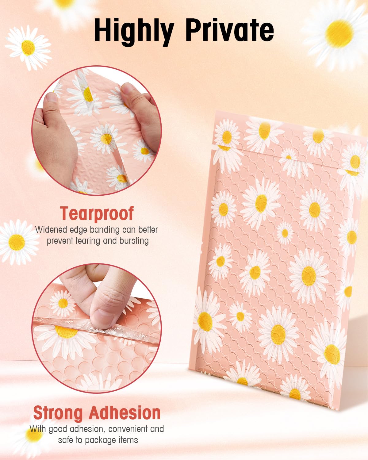 JarThenaAMCS 50Pcs Bubble Mailers 6 X 9 Inch Hot Pink Thank You Poly Padded Envelopes Waterproof Self Seal Mailer Bags For Small Business Boutique Packaging Mailing Makeup Clothes Document Gift - View #8