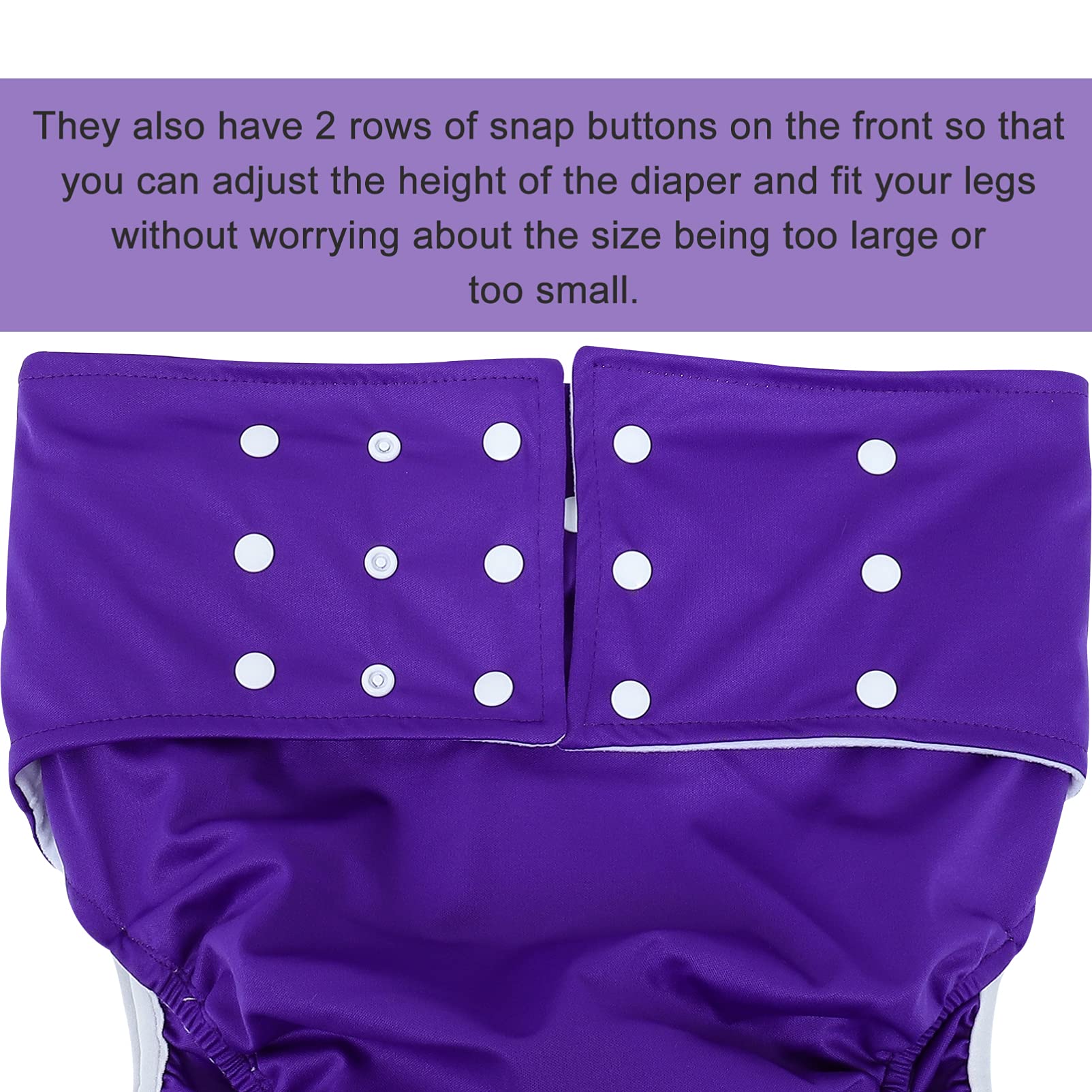 TOVINANNA for Elderly Washable Breathable Leak Proof Diaper Pants Adult Unisex Reusable Comfortable