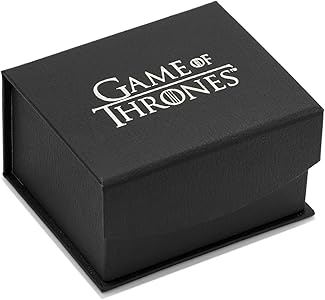 Boutons De Manchette Game Of Thrones Maison Stark - Acier Rhodié - Avec étui De Rangement