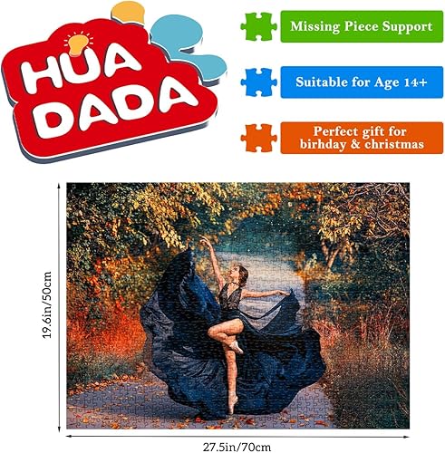 Miniatura 2 de Rompecabezas para adultos de 1000 piezas para adultos, rompecabezas de 1000 piezas, rompecabezas de 1000 piezas, bailarina de otoño