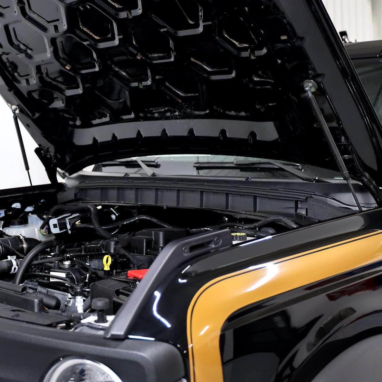 IAG EZ-Lift Hood Struts for Ford Bronco 2021+ 2/4 Door, Made in the USA (Steel/Black Finish)