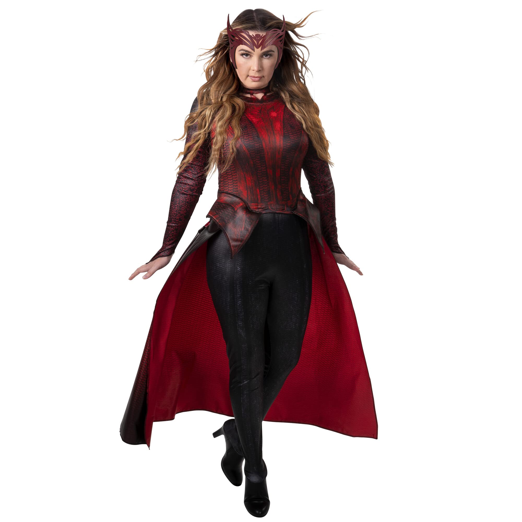 Marvel - Disfraz de bruja escarlata para adultos, disfraz de Halloween para mujer, con licencia oficial, talla M