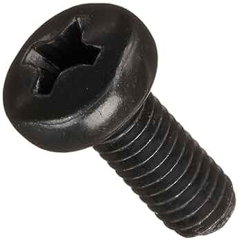 Small Parts M410D7985AB Steel Pan Head Machine Screw, Black Small Parts M410D7985AB Steel Pan Head Machine Screw, Black