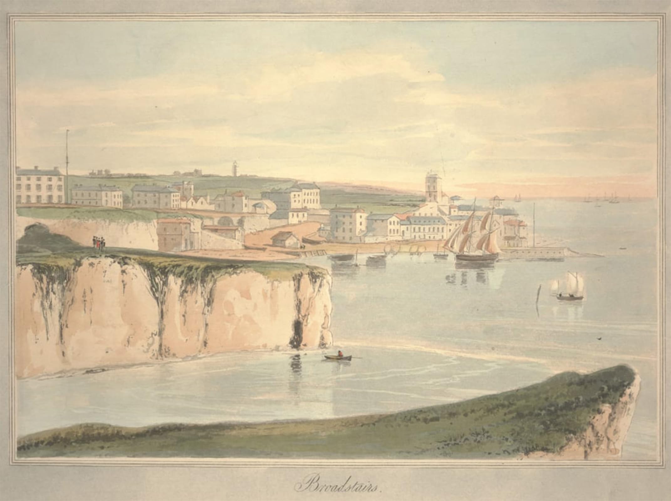 Tableau Broadstairs de William Daniell - Impression haute définition 60x90 - 5