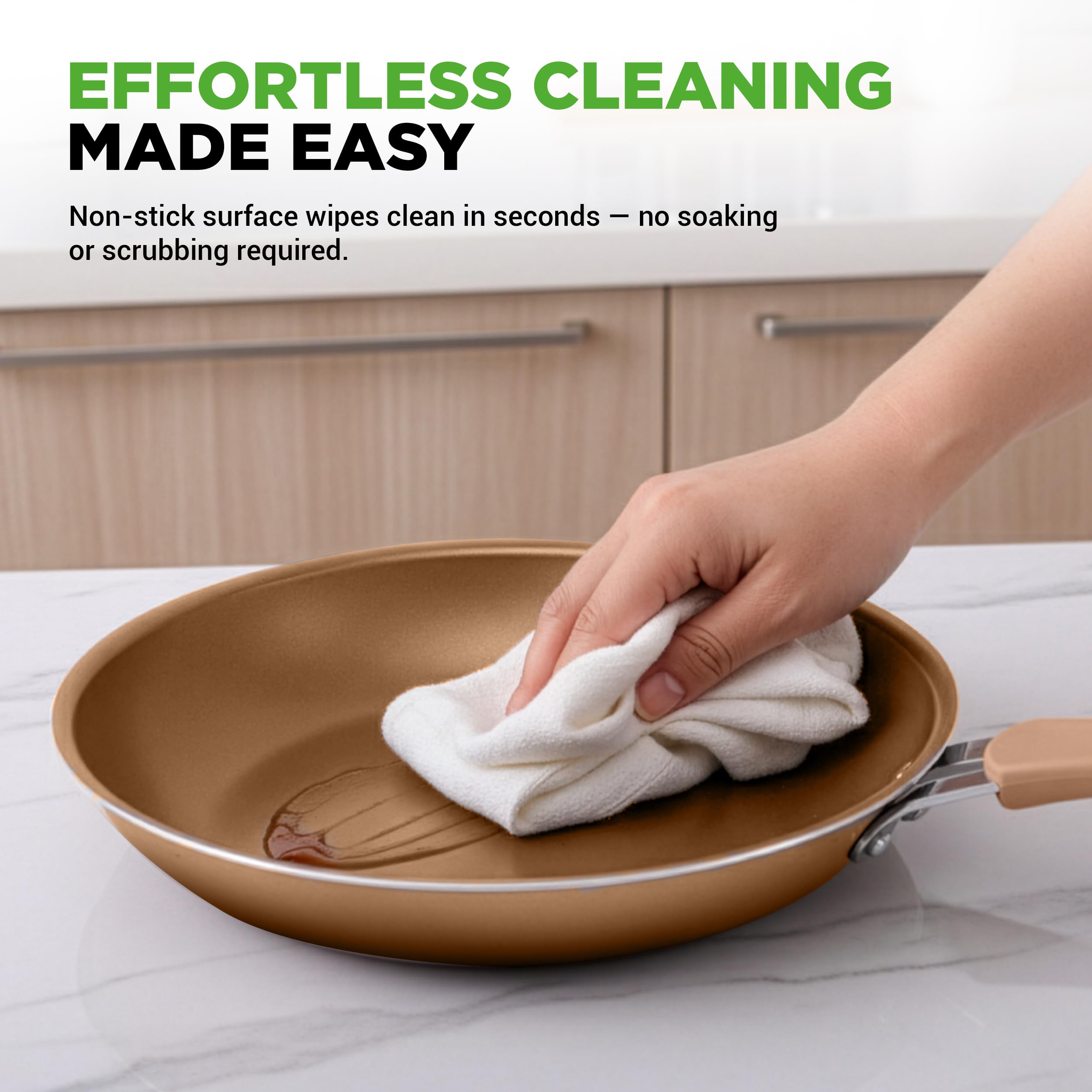 20-częściowy zestaw naczyń kuchennych do pieczenia nonstick - PTFE/PFOA/PFOS-Free Heat Resistant Lacquer garnki kuchenne Zestaw patelni do pieczenia z saucepanem, patelniami do smażenia, garnkami do