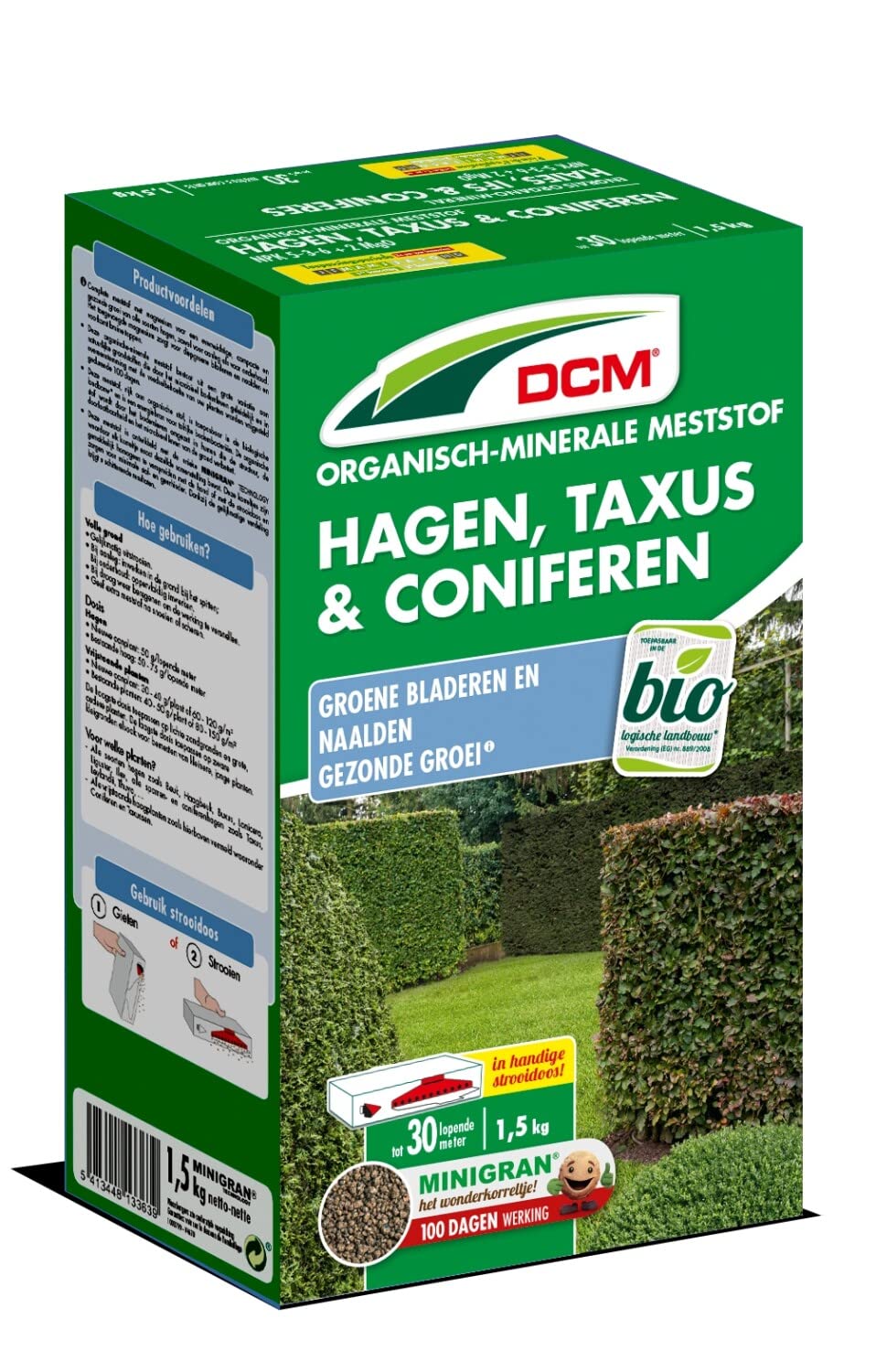 DCM Meststof Taxus, Hagen & Coniferen 1,5 kg