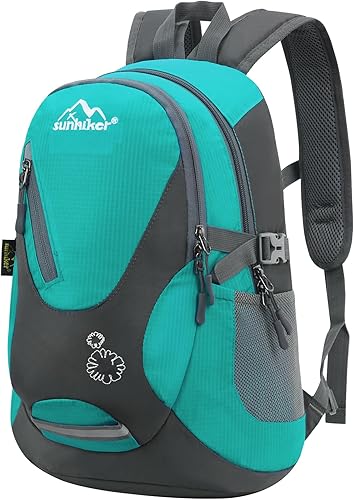 sunhiker Pequeña mochila de senderismo para mujeres y hombres, 20L, ligera, mochila de viaje, mochila casual para ciclismo, acampar al aire libre