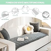 Vista 3 de ZQFFB Funda para Sofá para Mascotas Perros Lavable Antideslizante Protector para Mascotas Alfombrilla para Perros para Sofás y Sillones