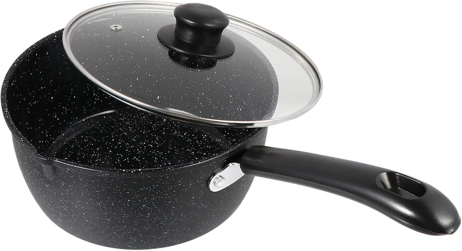 Nonstick Milk Cooking Pot with Lid Versatile Saucepan for Noodles and Soups Induction Compatible Kitchen Pan