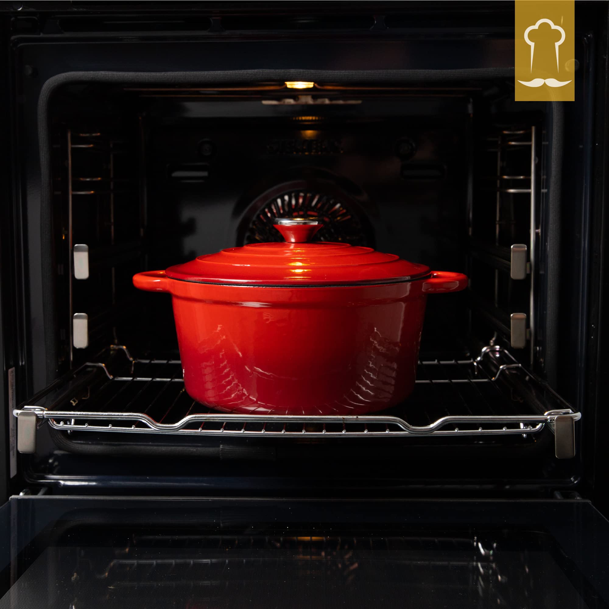 Chefarone Gusseisen Topf 24 cm 3,5 L – Bild 8