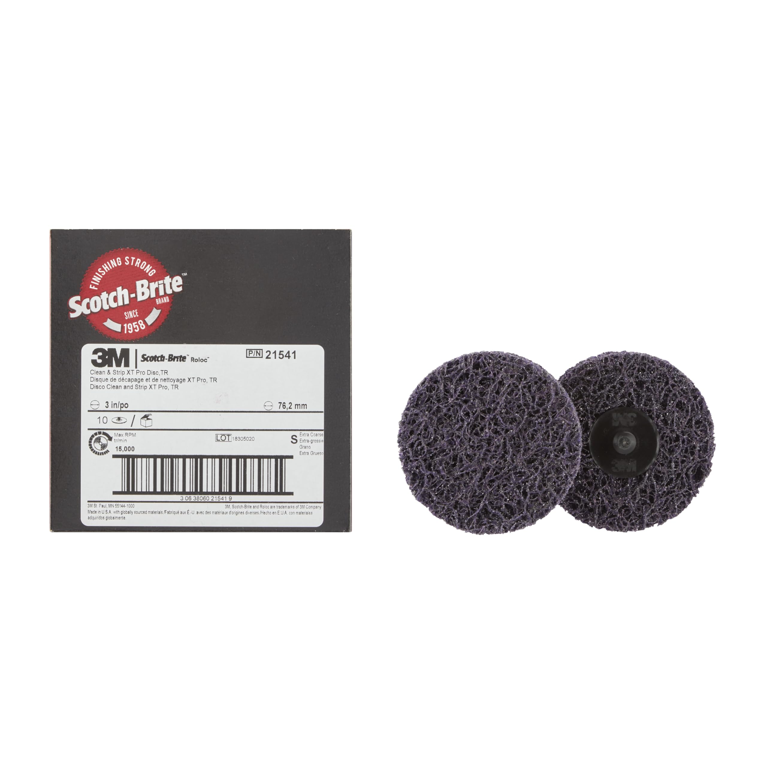 Scotch-Brite Roloc Grobreinigungsscheibe XT-DR Pro, 75 mm, S XCRS