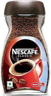 NESCAFE Classic Instant Coffee Powder Great start to your morning 100% Pure Coffee 180g/190g Jar (Weight May Vary)