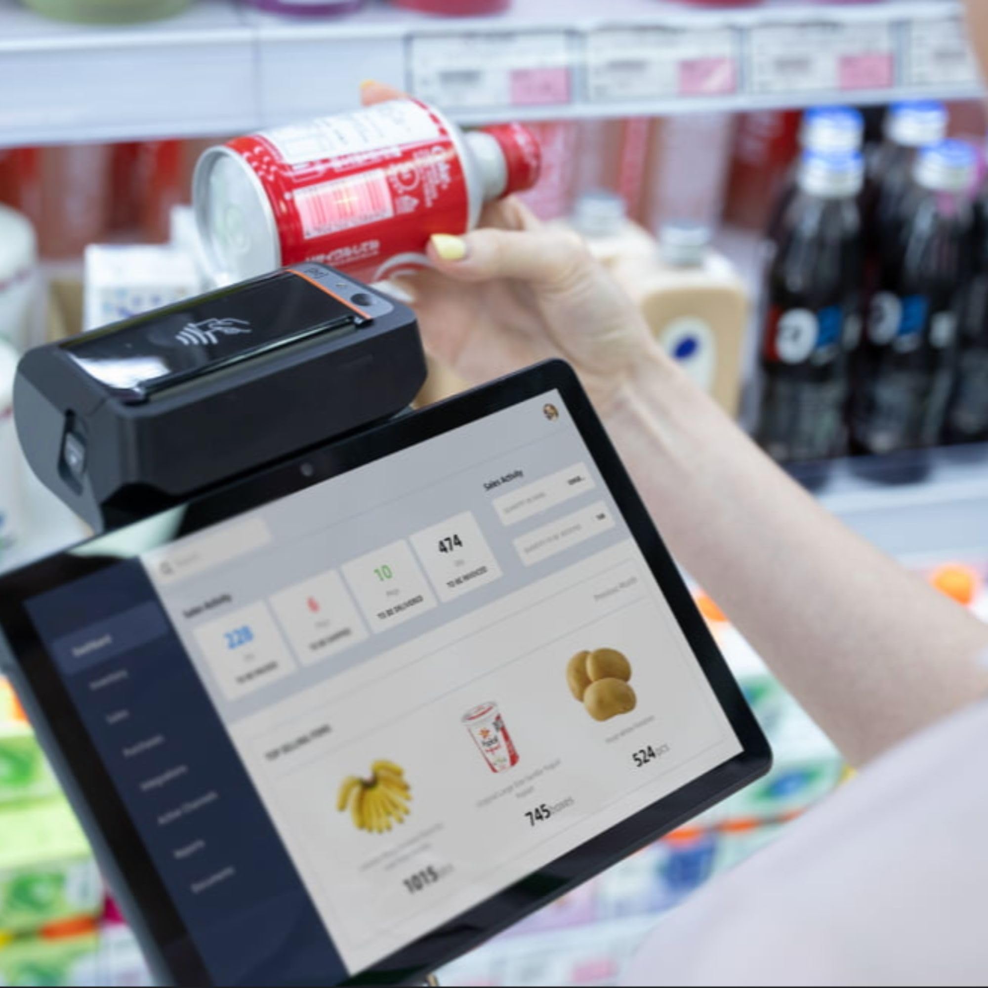 SUNMI V3 MIX - Caisse Tactile - Écran 10.1" HD - Android 13 - Wi-Fi | Système de Caisse, Imprimante Thermique Intégrée 80mm, Wi-Fi et 4G, Pour Restaurants et Commerces