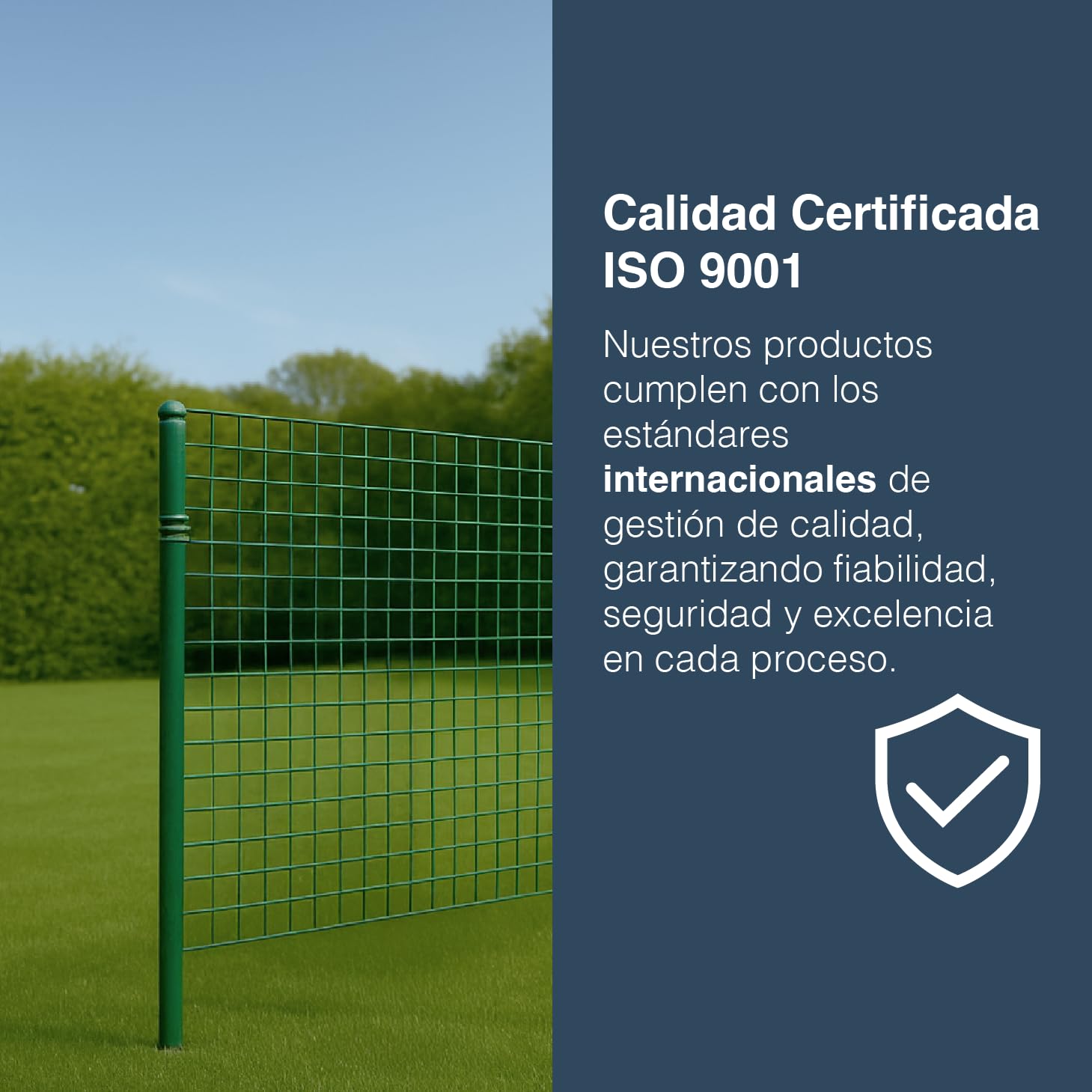 Malla Electrosoldada Voliplast 13/13/1.20mm | Rollo de: 25m | Color: Verde | Diámetro: 1.2mm