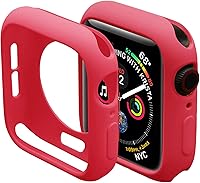 Vista 16 de Miimall Funda compatible con Apple Watch de 1.77 pulgadas, funda delgada de poliuretano termoplástico antiarañazos, funda protectora para Apple