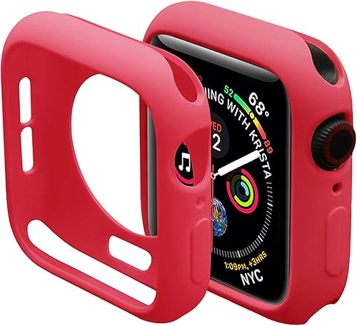 Miniatura 16 de Miimall Funda compatible con Apple Watch de 1.77 pulgadas, funda delgada de poliuretano termoplástico antiarañazos, funda protectora para Apple