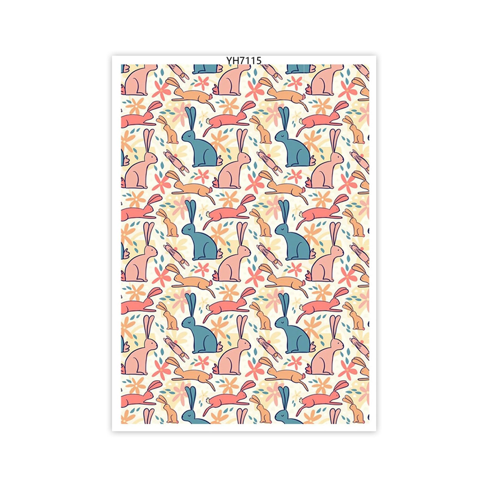 YWLUUOO Easters Colored Eggs Transfer Paper Water Soluble Clay Transfer Paper Decal for Clay Earrings Jewelry Making