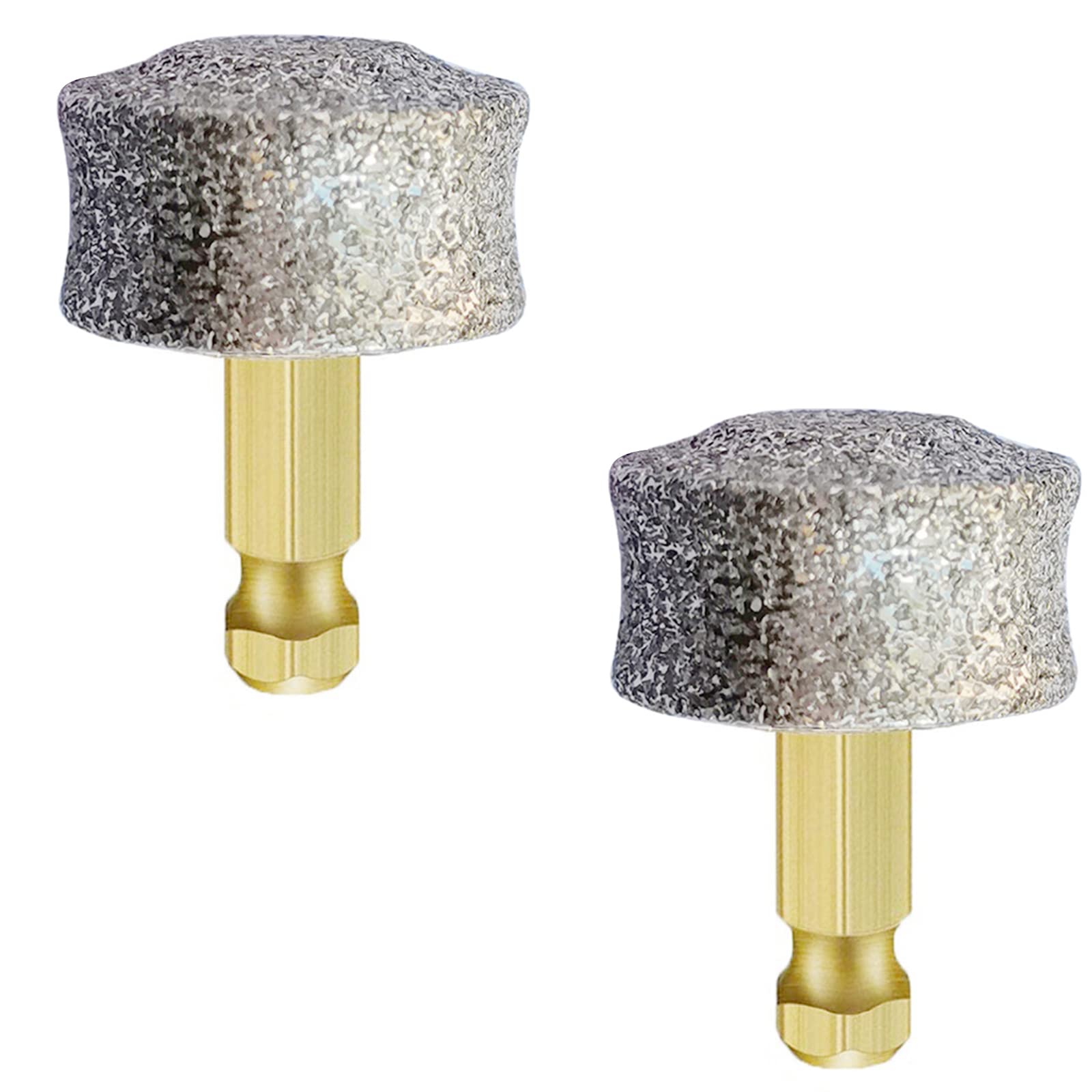 Dog Nail Grinder Replacement Tips/Heads for Casfuy, LuckyTail, Primens and Most Brands' Dog Nail Grinder - Diamond Bits/Wheel for Large Medium Small Dog Nails Care, 2Pack