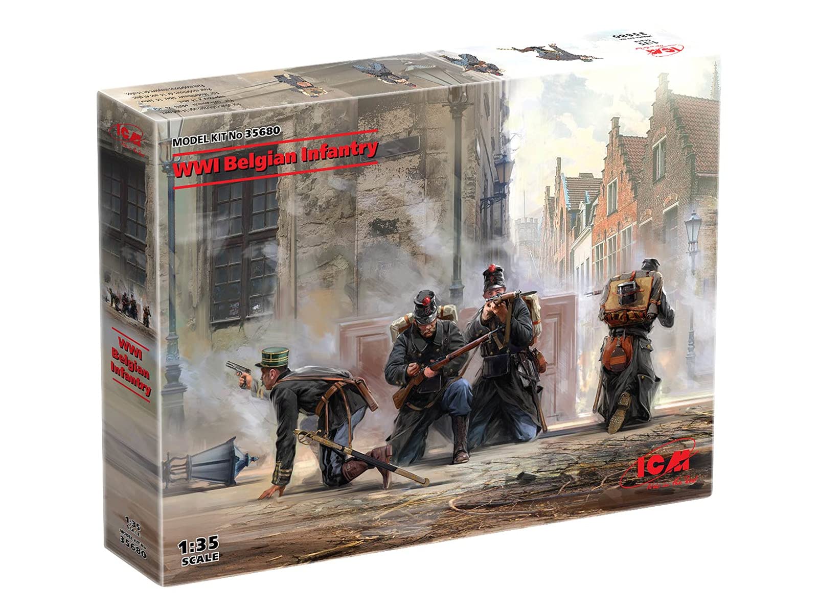 ICM ICM35680 1:35-WWI Belgische Infanterie, unlackiert: Amazon.de 