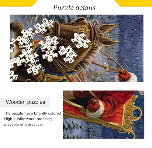 Miniatura 2 de Christmas Santa Claus Jigsaw Puzzles for Adults 1000 Pieces,Colorful Puzzle with Mesh Storage Bag,Learning Educational Puzzles for Gift 2011935